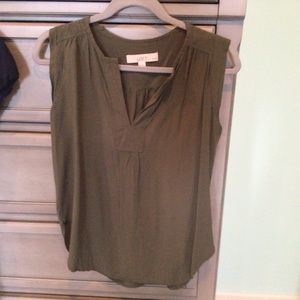 Loft olive dress tank